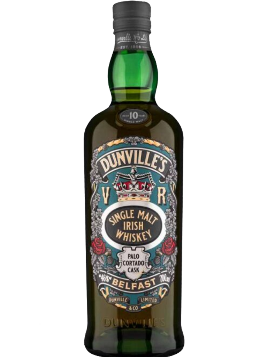 Dunville's 10 Year Old Single Malt Irish Whiskey Palo Cortado Sherry Cask Finish
