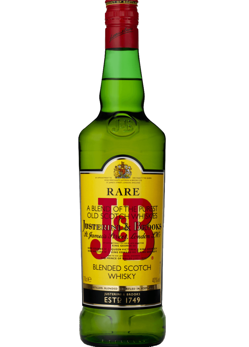 J&B Rare Blended Scotch Whiskey