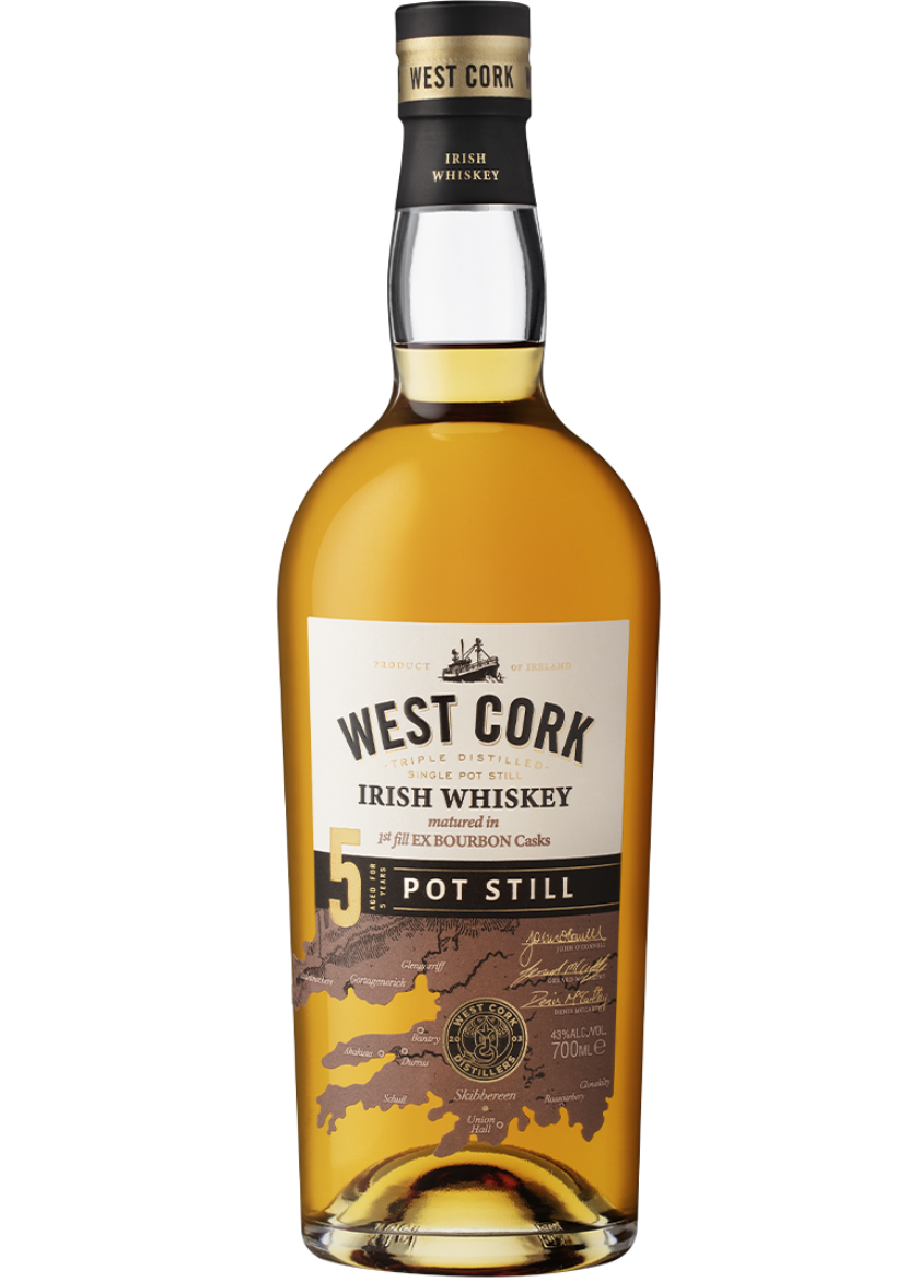 West Cork 5 Year Old Single Pot Still Irish Whiskey